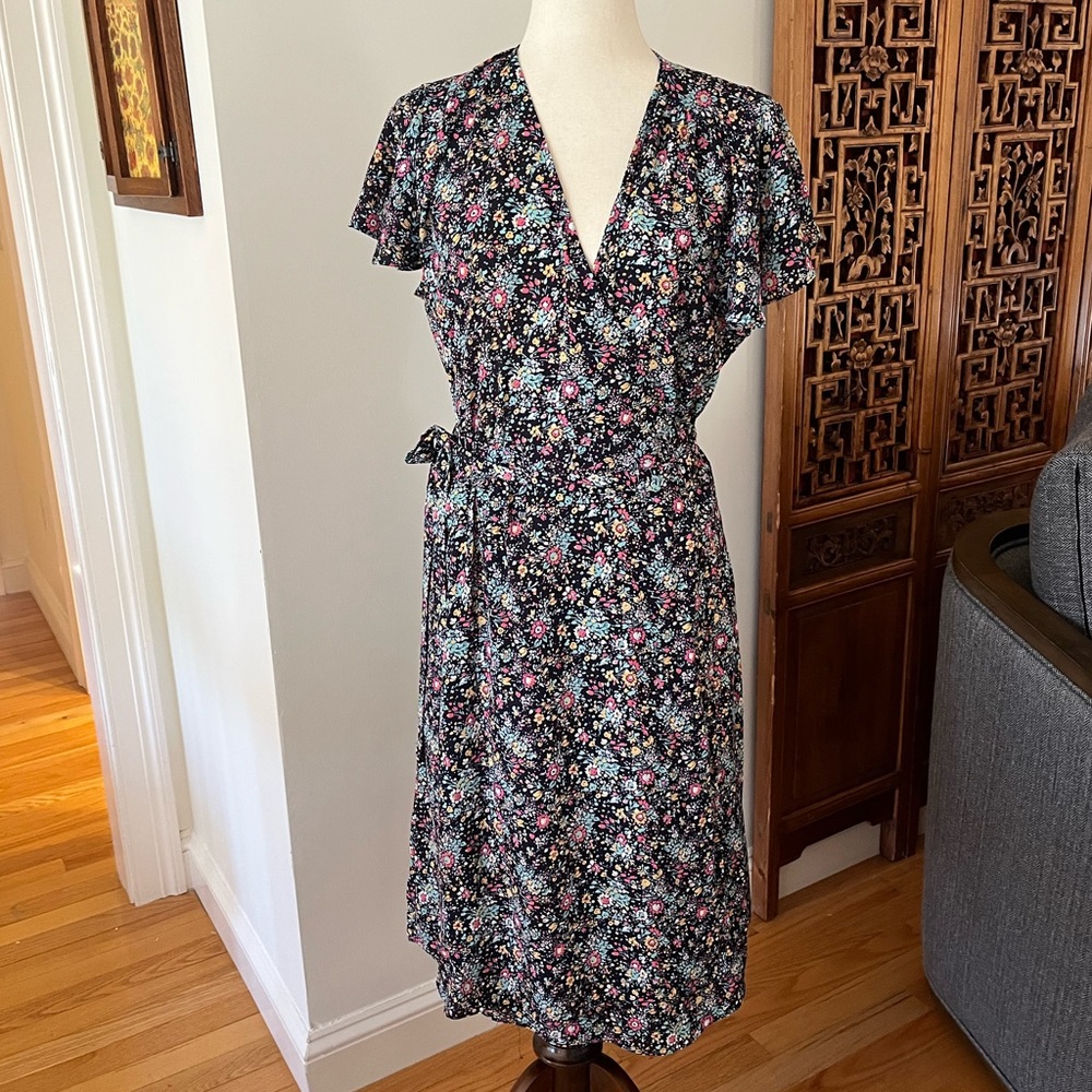 Maison Jules Pretty Floral Dress Women’s Size XL New Without Tags